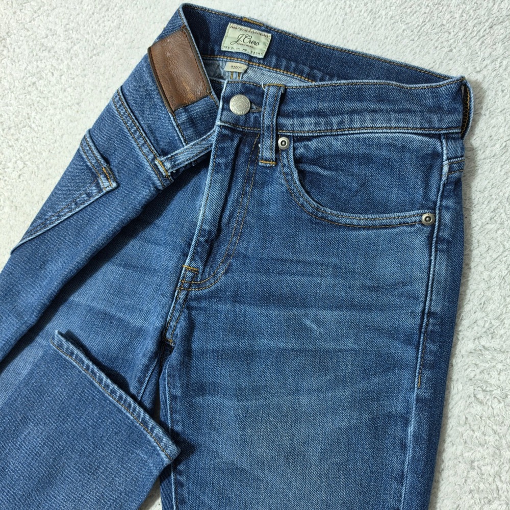 J.Crew 250 Skinny Jeans Mens 28/32 Blue Stretch Kurabo Japanese Denim AG929